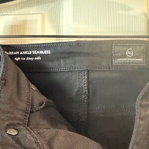 AG Adriano Goldschmied Farrah Ankle Seamless Black Jeans - women